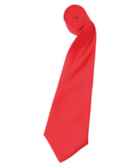 Premier 'Colours' Satin Tie - Strawberry Red