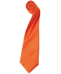 Premier 'Colours' Satin Tie - Terracotta