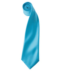 Premier 'Colours' Satin Tie - Turquoise