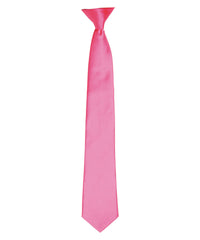 Premier 'Colours' Satin Clip Tie - Fuchsia