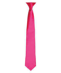 Premier 'Colours' Satin Clip Tie - Hot Pink