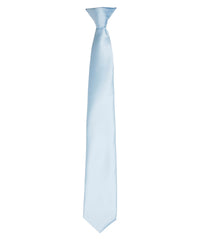 Premier 'Colours' Satin Clip Tie - Light Blue