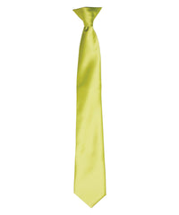 Premier 'Colours' Satin Clip Tie - Lime