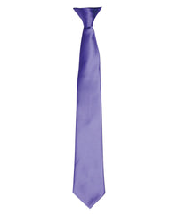 Premier 'Colours' Satin Clip Tie - Purple