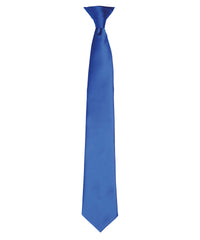 Premier 'Colours' Satin Clip Tie - Royal
