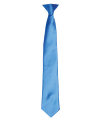 Premier 'Colours' Satin Clip Tie - Sapphire