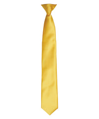 Premier 'Colours' Satin Clip Tie - Sunflower