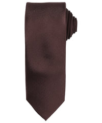 Premier Micro Waffle Tie - Brown