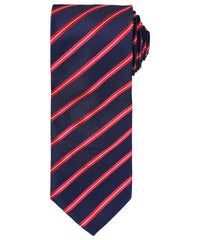 Premier Sports Stripe Tie - Navy/Red