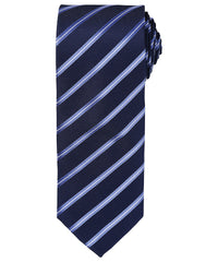 Premier Sports Stripe Tie - Navy/Royal