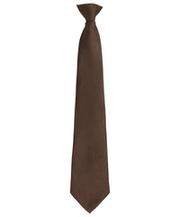 Premier 'Colours Originals' Fashion Clip Tie - Brown