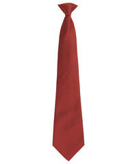 Premier 'Colours Originals' Fashion Clip Tie - Burgundy