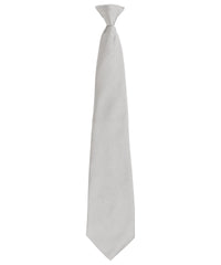 Premier 'Colours Originals' Fashion Clip Tie - Silver