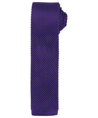 Premier Slim Knitted Tie - Purple