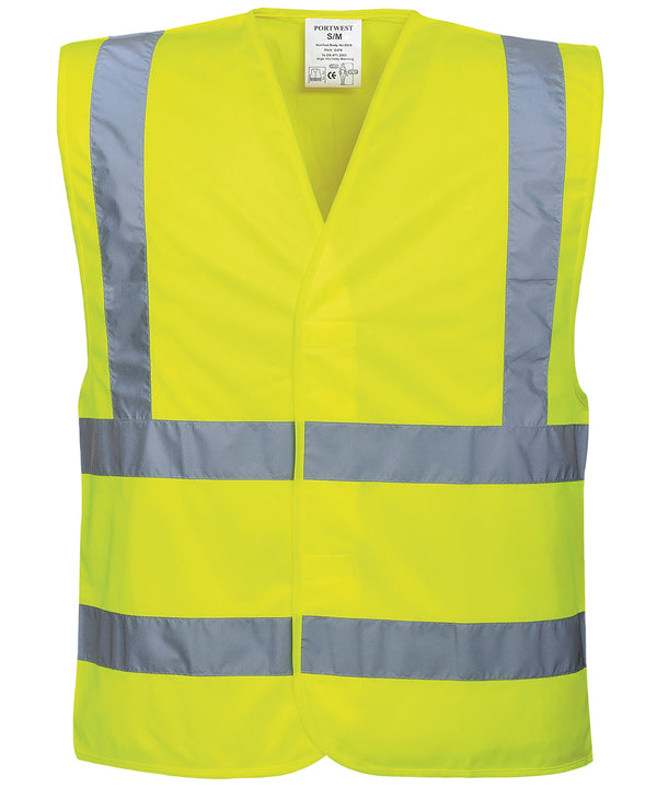 Portwest Hi-vis Two-band-and-brace Vest - Yellow