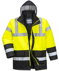 Portwest Hi-vis Traffic Jacket - Yellow/Navy