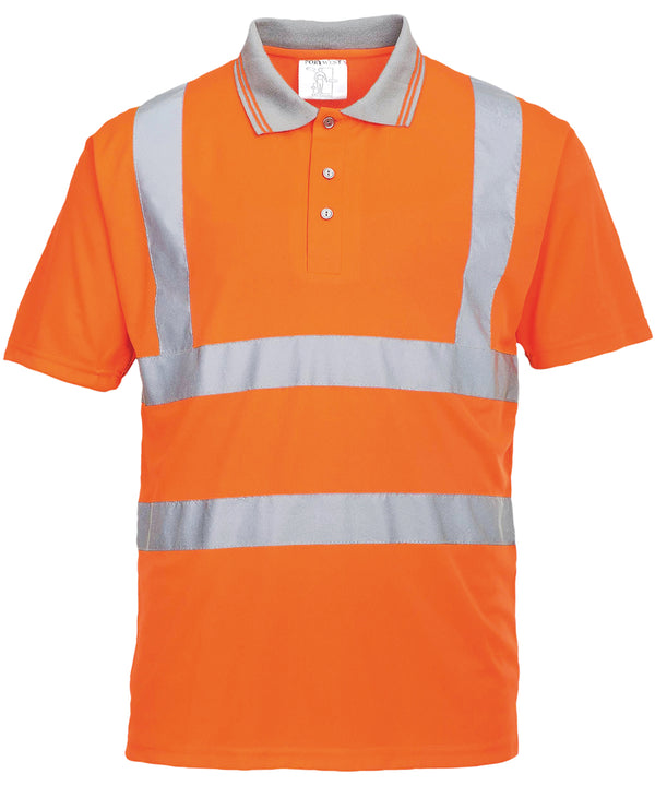 Portwest Hi-vis Short Sleeved Polo - Orange