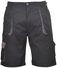 Portwest Texo Contrast Shorts - Black/Grey