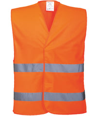 Portwest Hi-vis Two-band Vest - Orange