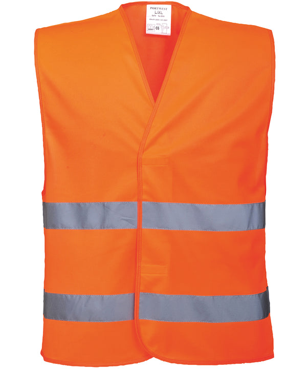 Portwest Hi-vis Two-band Vest - Orange