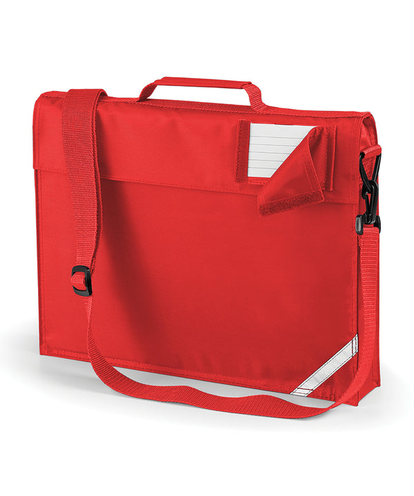 Quadra Junior Book Bag with Strap - Bright Red