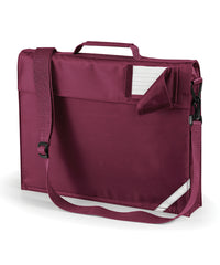 Quadra Junior Book Bag with Strap - Burgundy