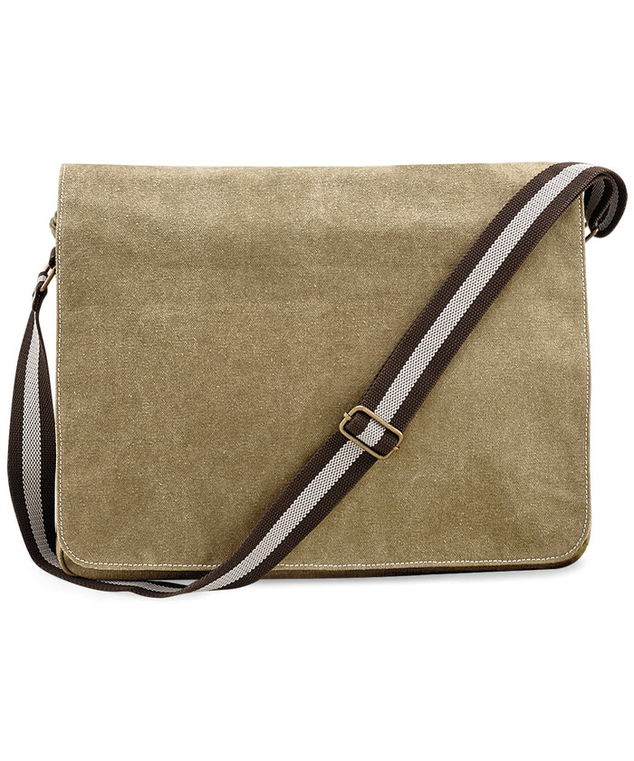Quadra Vintage Canvas Despatch Bag - Sahara