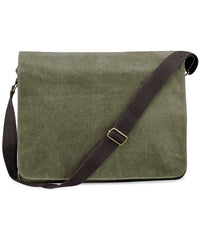 Quadra Vintage Canvas Despatch Bag - Vintage Military Green