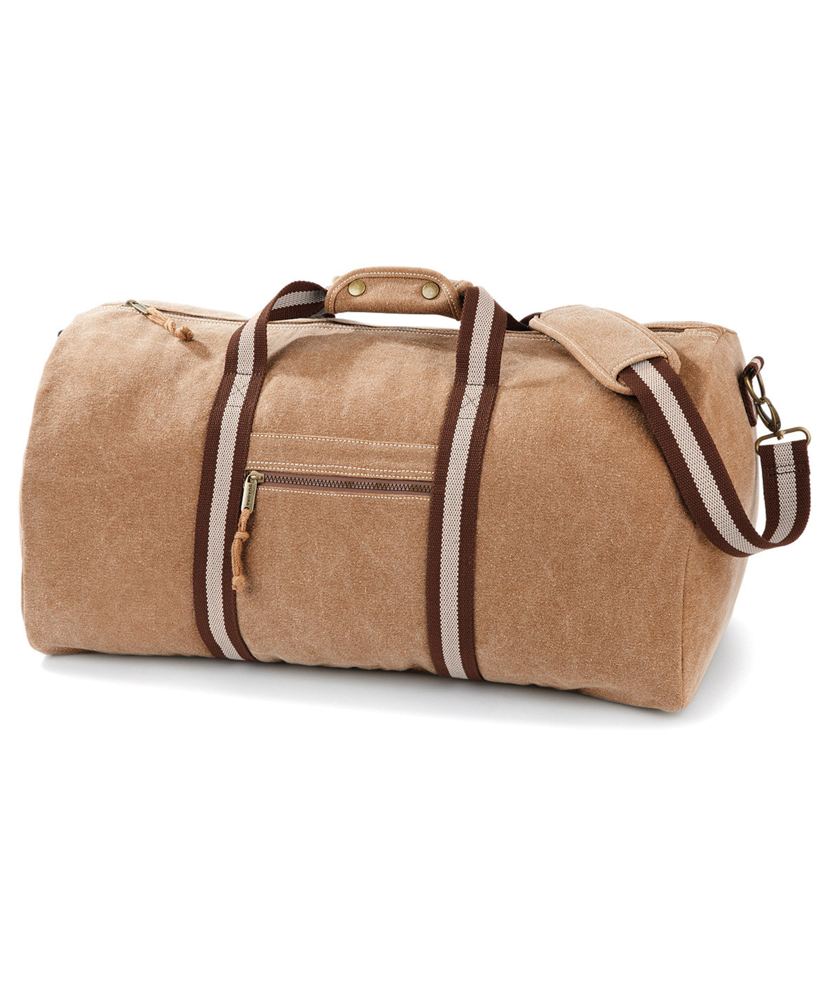 Quadra Vintage Canvas Holdall - Sahara