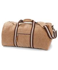 Quadra Vintage Canvas Holdall - Sahara