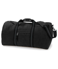 Quadra Vintage Canvas Holdall - Vintage Black