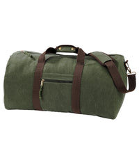 Quadra Vintage Canvas Holdall - Vintage Military Green