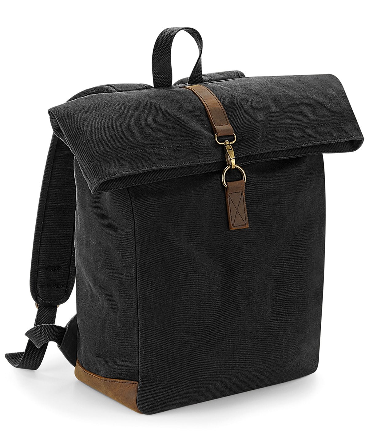 Quadra Heritage Waxed Canvas Backpack - Black