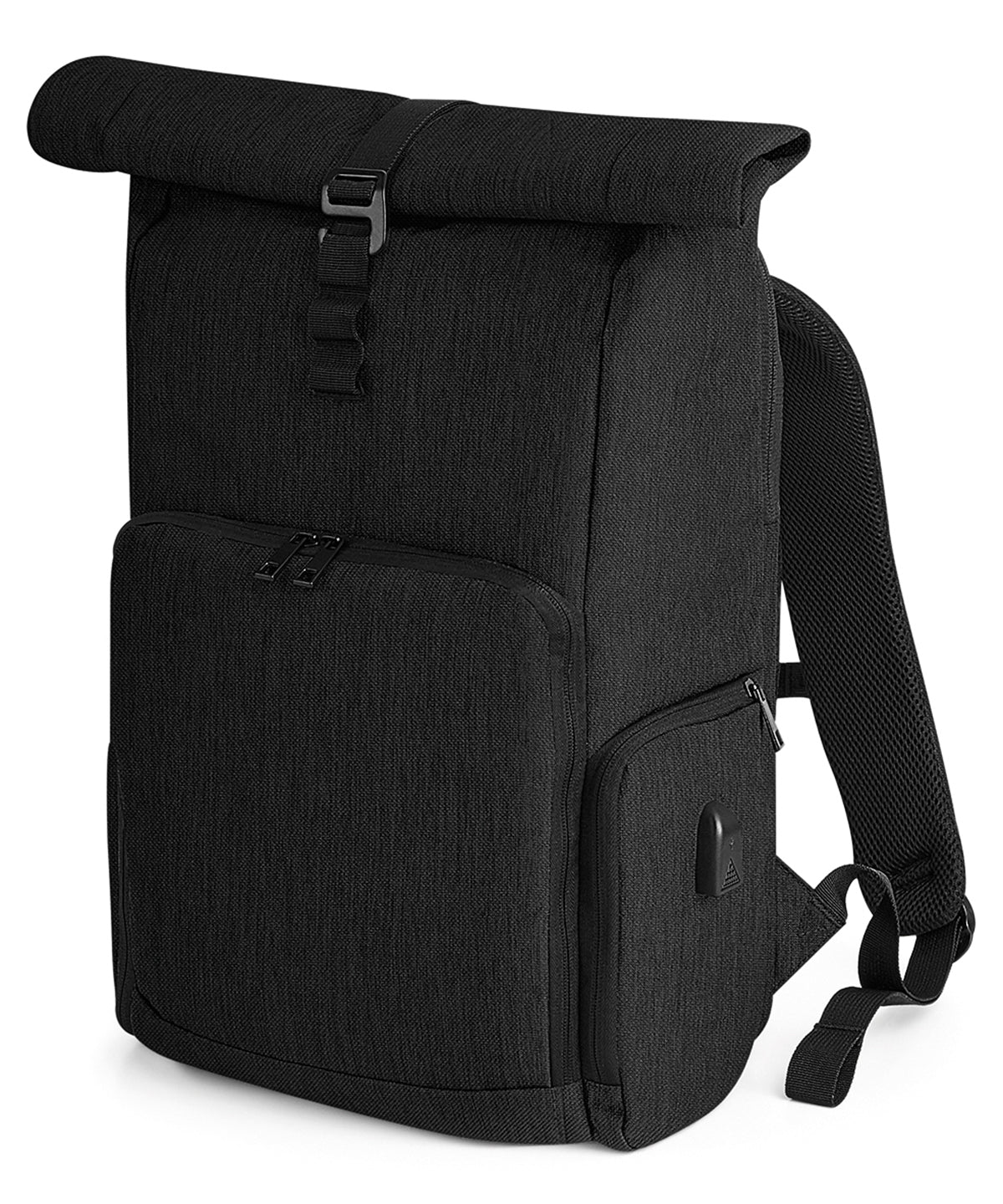 Quadra Q-Tech Charge Roll-top Backpack - Black