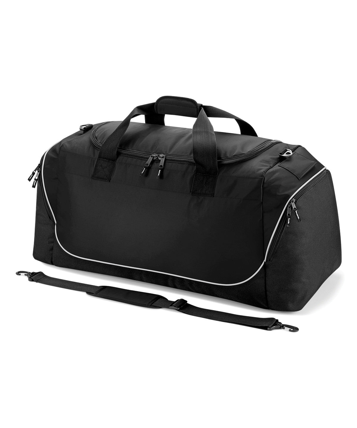 Quadra Teamwear Jumbo Kit Bag - Black/Light Grey