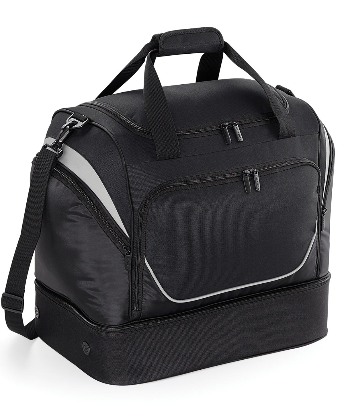 Quadra Pro Team Hardbase Holdall - Black/Light Grey