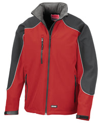 Result Hooded Softshell Jacket - Red/Black