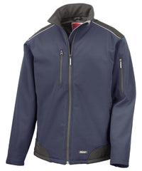 Result Ripstop Softshell Workwear Jacket - Navy/Black