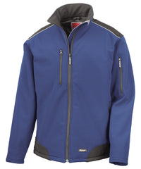 Result Ripstop Softshell Workwear Jacket - Royal/Black