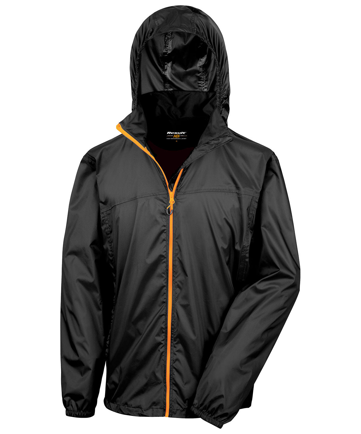 Resulturbanoutdoor HDi Quest Lightweight Stowable Jacket - Black/Orange