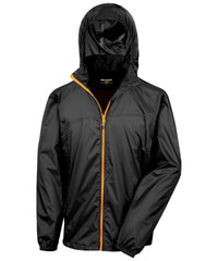 Resulturbanoutdoor HDi Quest Lightweight Stowable Jacket - Black/Orange
