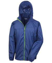 Resulturbanoutdoor HDi Quest Lightweight Stowable Jacket - Navy/Lime