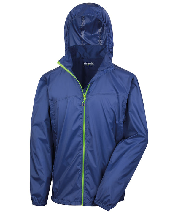 Resulturbanoutdoor HDi Quest Lightweight Stowable Jacket - Navy/Lime