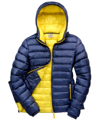 Resulturbanoutdoor Women's Urban Snow Bird Hooded Jacket - Navy/Yellow