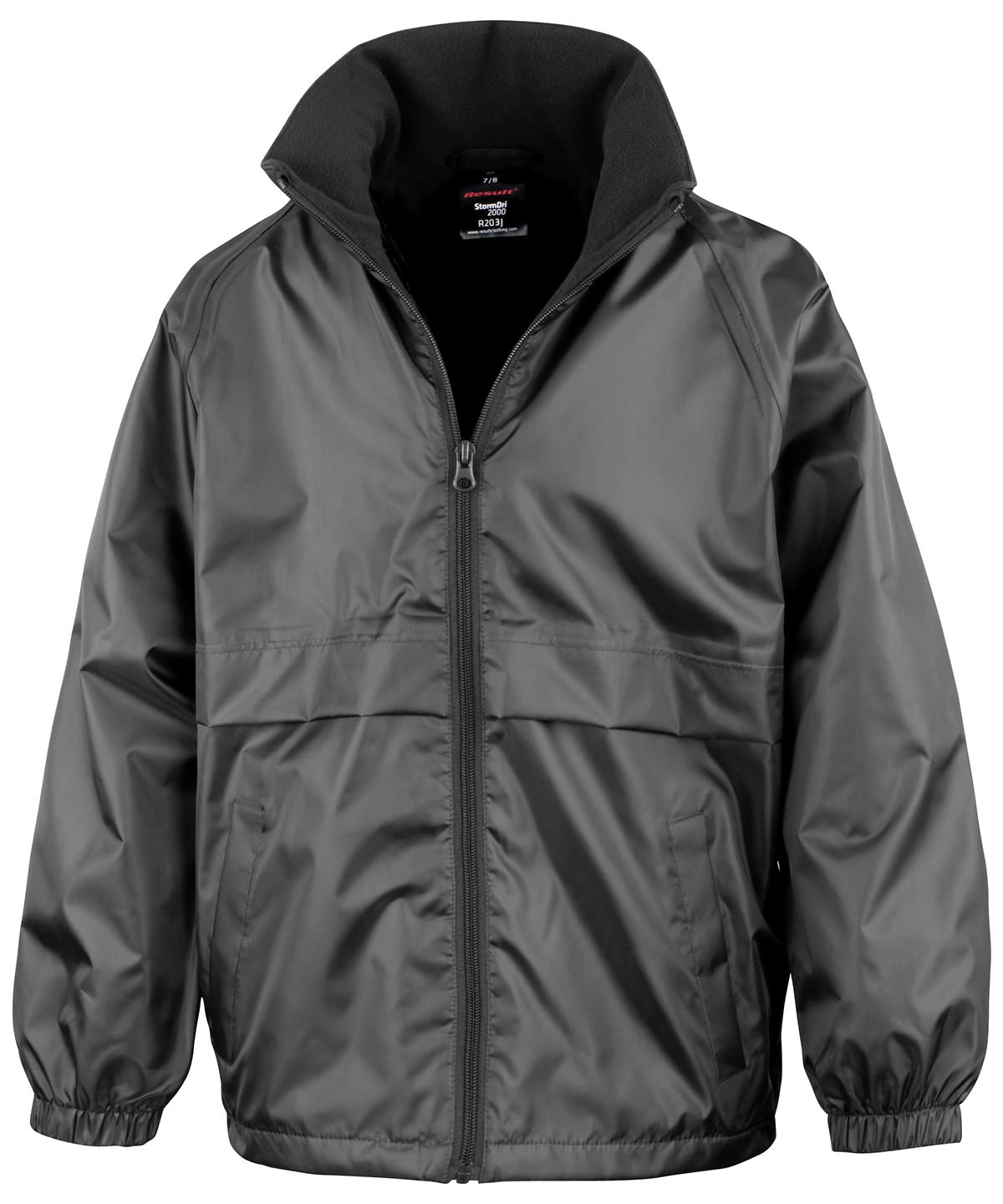 Result Core Junior Microfleece Lined Jacket - Black