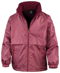 Result Core Junior Microfleece Lined Jacket - Burgundy