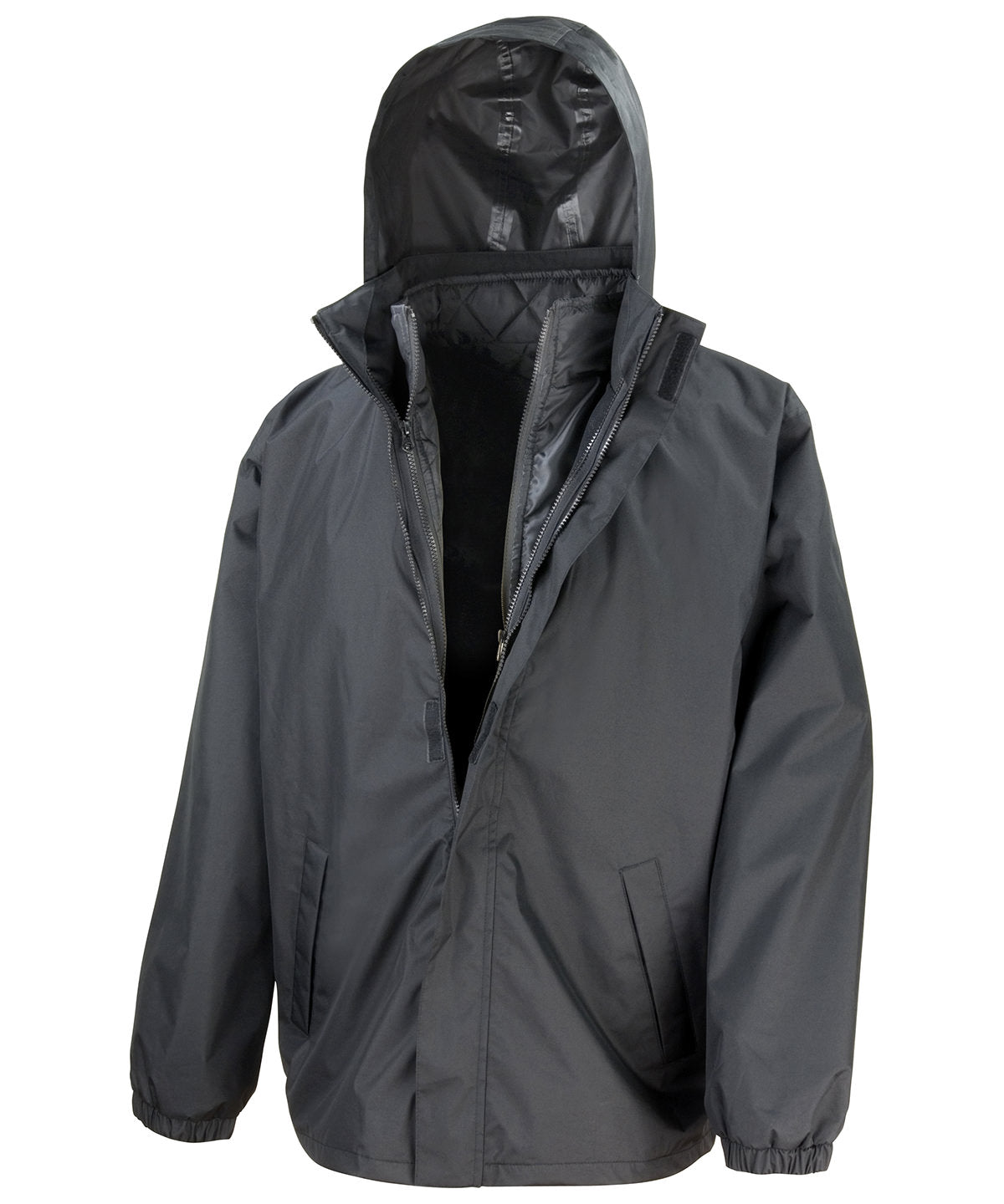 Result Core 3-in-1 Jacket with Quilted Bodywarmer - Black