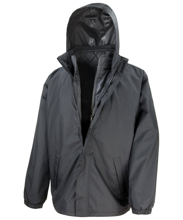 Result Core 3-in-1 Jacket with Quilted Bodywarmer - Black