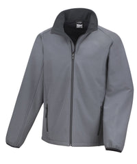 Result Core Printable Softshell Jacket - Charcoal/Black