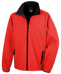 Result Core Printable Softshell Jacket - Red/Black